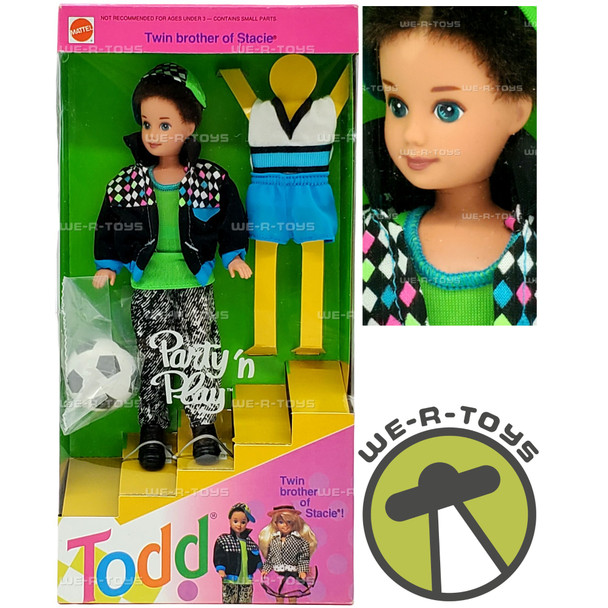 Party 'n Play Todd Stacie's Twin Little Brother of Barbie Doll 1992 Mattel 7903