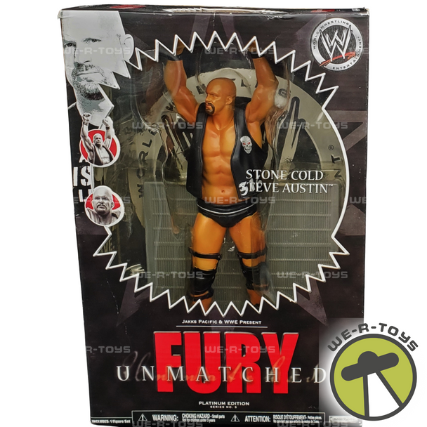 WWE Fury Unmatched Platinum Edition Steve Austin Figure 2007 Jakks Pacific NRFB