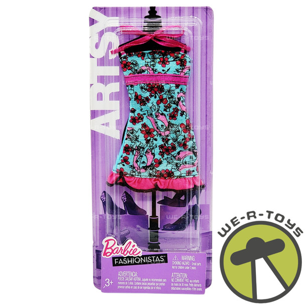 Barbie Fashionistas Artsy Dress Fashion 2010 Mattel R4274 NRFP