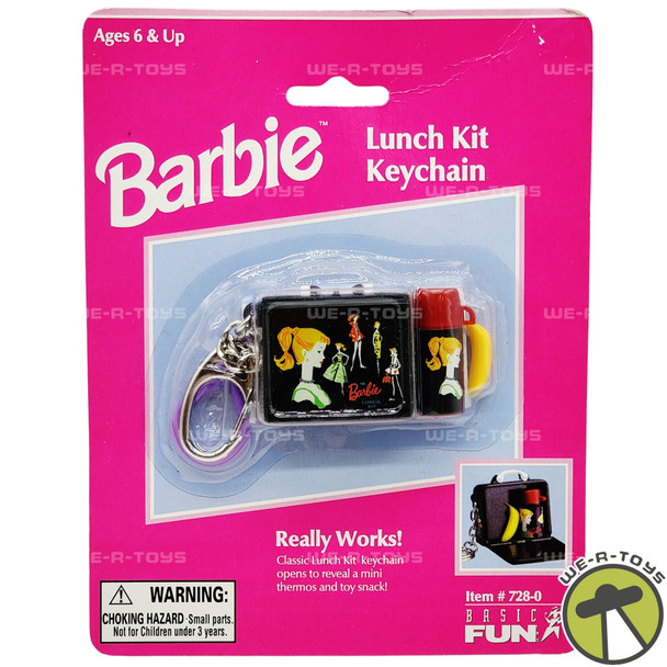 Barbie Miniature Lunch Kit Keychain 1999 Basic Fun No. 728-0 NRFP