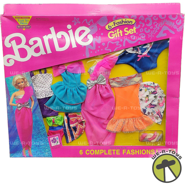 Barbie 6 Complete Fashion Outfits Gift Set 1991 Mattel #668 NRFP