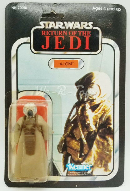 Star Wars ROTJ 4-Lom Action Figure 65 Back 1983 Kenner No. 70010 NRFP