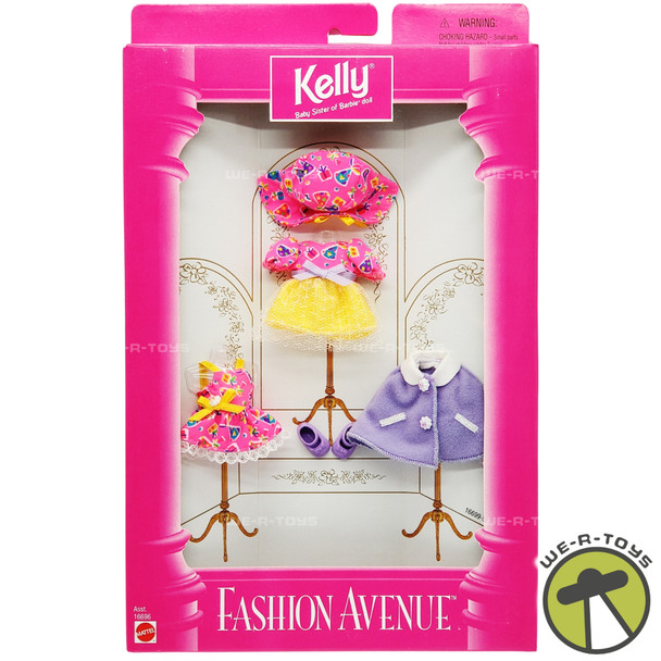 Barbie Fashion Avenue Kelly Fashion Party Dress & Purple Jacket 16699-0980 NRFB