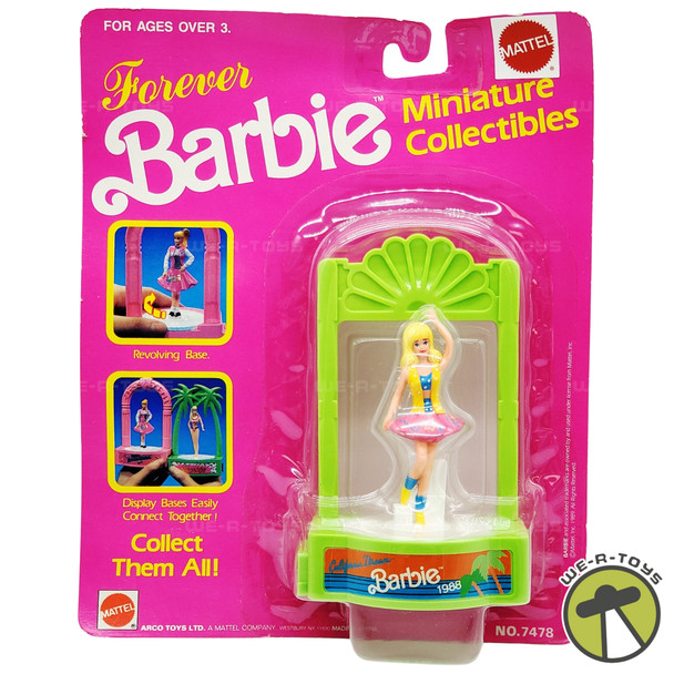 Barbie Miniature Collectibles California Dream Barbie Figurine 1989 Mattel NRFP