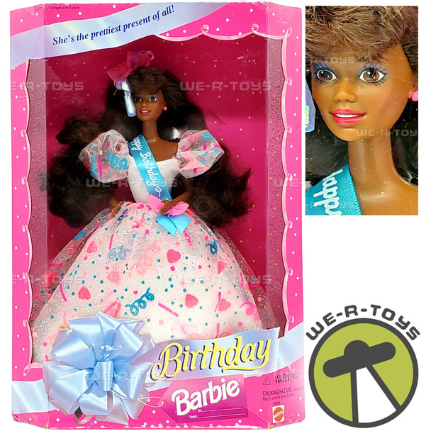 Birthday Barbie Doll African American 1994 Mattel 12955