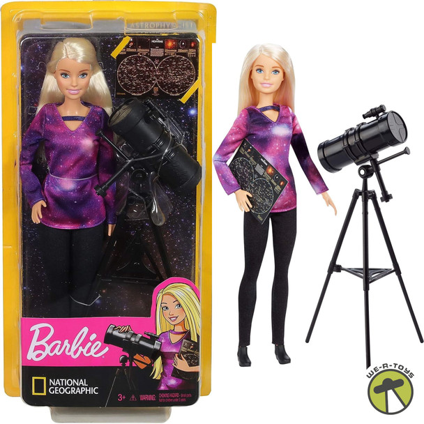 Barbie ?Nat Geo I Can Be Astrophysicist Doll 2018 Mattel GDM47