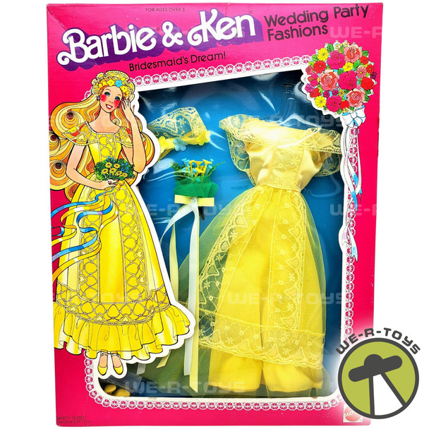 Barbie & Ken Wedding Party Fashions Bridesmaid's Dream 1417 Mattel 1979 NRFB