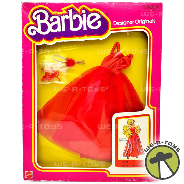 Barbie 1979 Designer Originals Paint the Town Red Dress #1955 Mattel NRFB