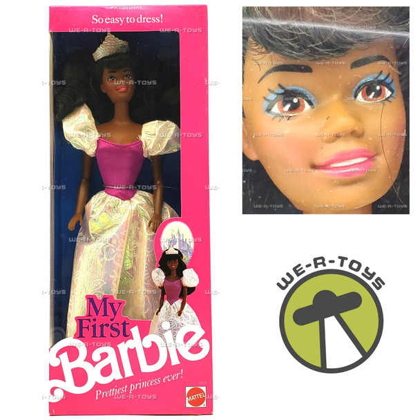 Barbie My First Barbie Princess Doll African American 1989 Mattel #9943