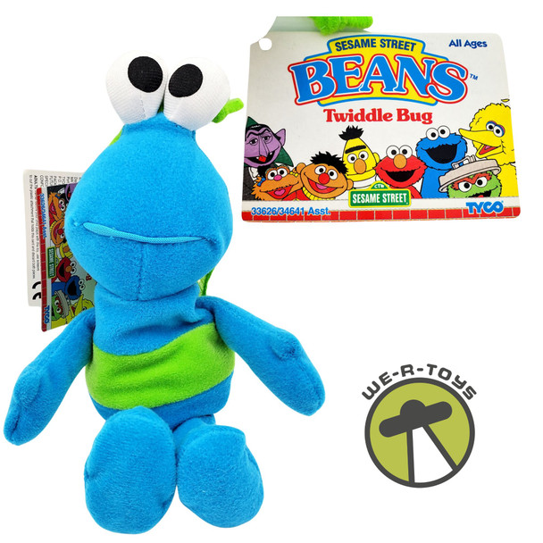 Sesame Street Beans Plush Twiddle Bug 30 Year Anniversary Tyco 1997 NWT