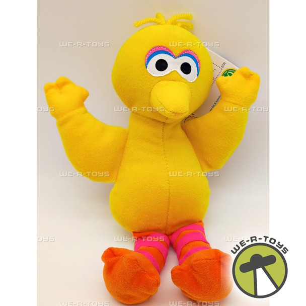 Sesame Street Beans Big Bird Plush 30 Year Anniversary Tyco 1997 #34626