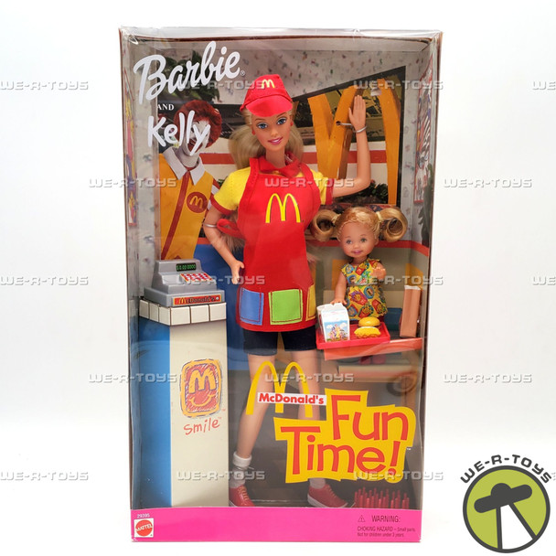 McDonald's Fun Time Barbie and Kelly Doll Set 2001 Mattel #29395 NEW