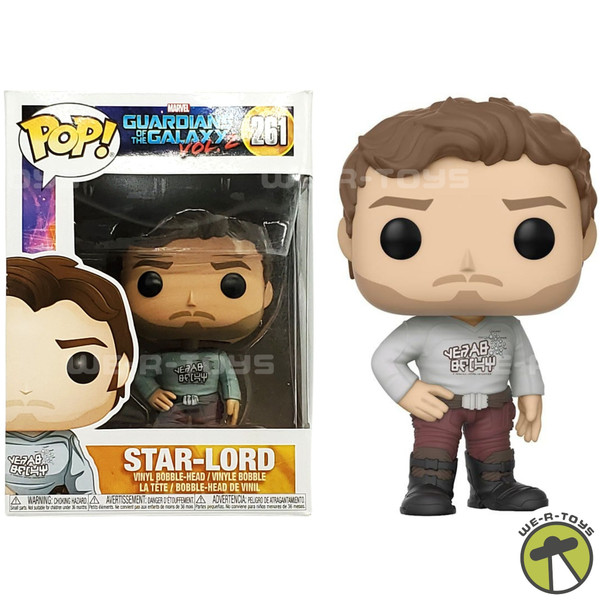 Funko Pop! Marvel Guardians of The Galaxy 2 Star-Lord Bobble-Head 261