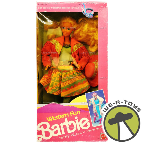 Barbie Western Fun Doll 1989 Mattel No. 9932 USED