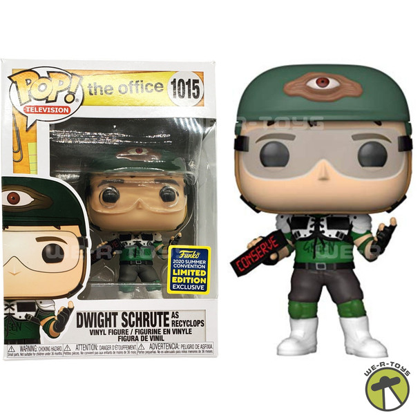 Funko Pop! The Office Dwight Schrute Recyclops with Helmet 2020 Exclusive 1015