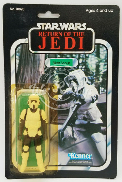 Star Wars ROTJ Biker Scout Action Figure 77 Back 1983 Kenner No. 70820 NRFP