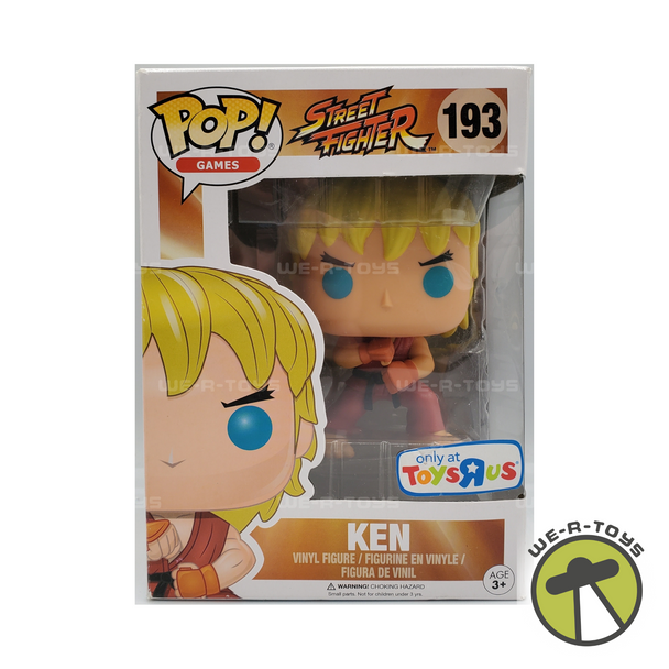 Funko Pop! Games Street Fighter Ken Action Figure Toys 'R Us Exclusive #193