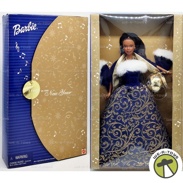 Ring in the New Year African American Barbie Doll 2001 Mattel 52743