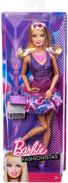 Barbie Fashionistas Doll Purple Dress X7870 2012