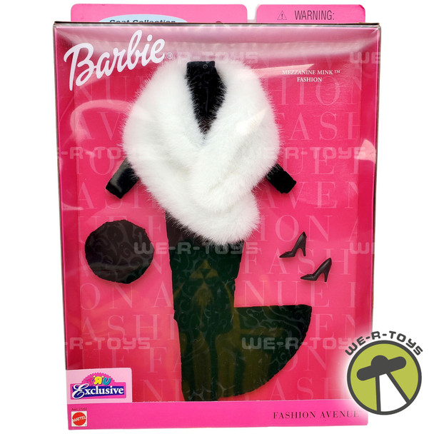 Barbie Fashion Avenue Coat Collection Mezzanine Mink 2000 Mattel NRFB