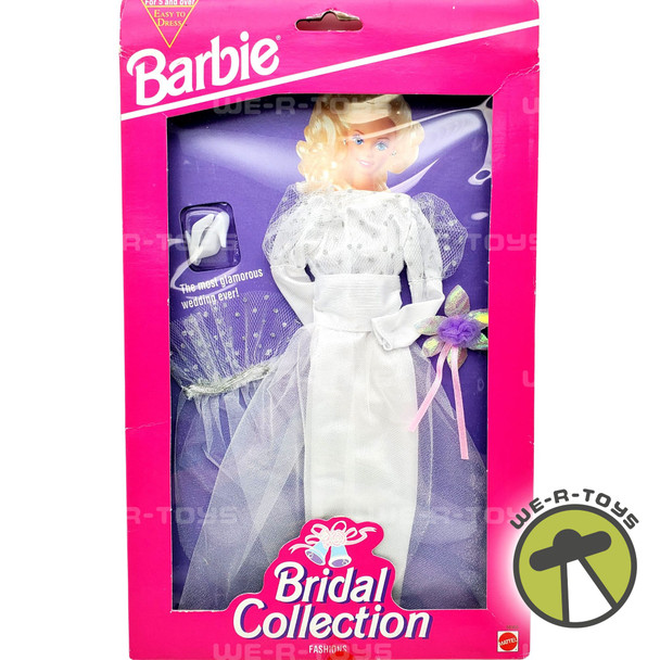 Barbie Easy to Dress Bridal Collection Wedding Gown Fashion 1993 Mattel NRFP