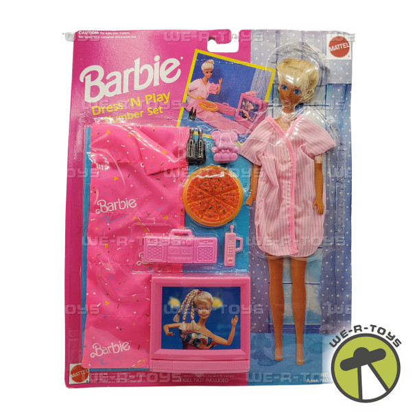 Barbie Dress 'N Play Slumber Set Fashion & Accessories 1992 Mattel 7597 NRFP
