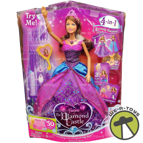 Barbie Alexa The Diamond Castle Singing Princess Doll 2008 Mattel M0789 NRFB