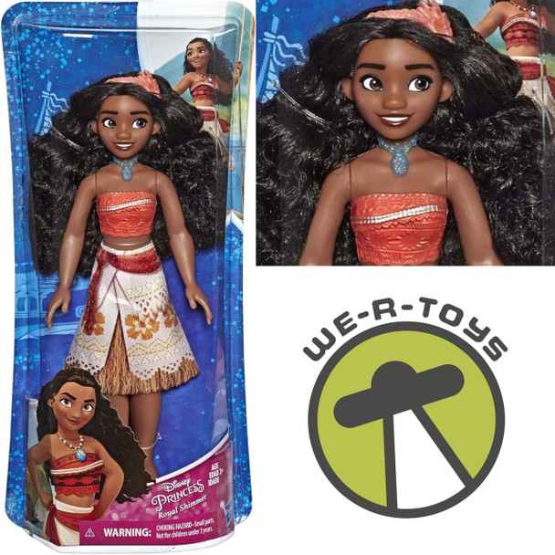 Disney Princess Moana of Oceania Fashion Doll with Skirt That Sparkles Hasbro