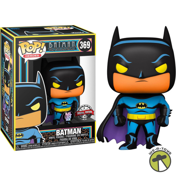 DC Funko Pop! Heroes: Batman Black Light Glow Special Edition Vinyl Figure 369