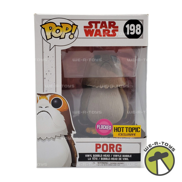 Star Wars Funko Pop! Star Wars Porg The Last Jedi Flocked Hot Topic Exclusive Figure #198