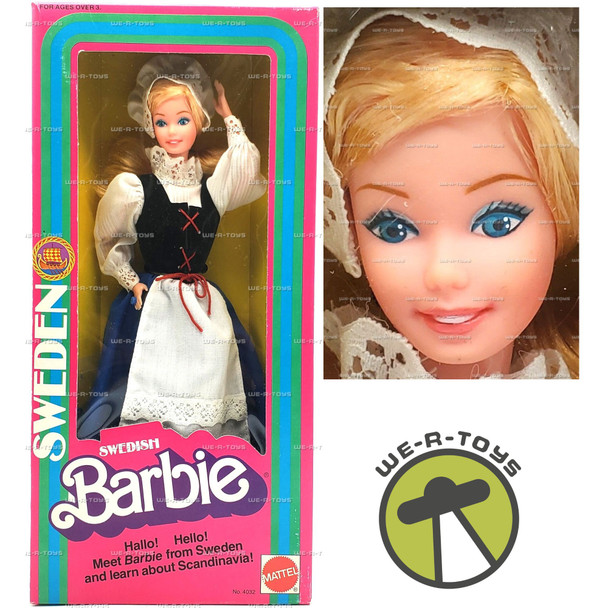 Swedish Barbie Dolls of the World 1983 Mattel #4032
