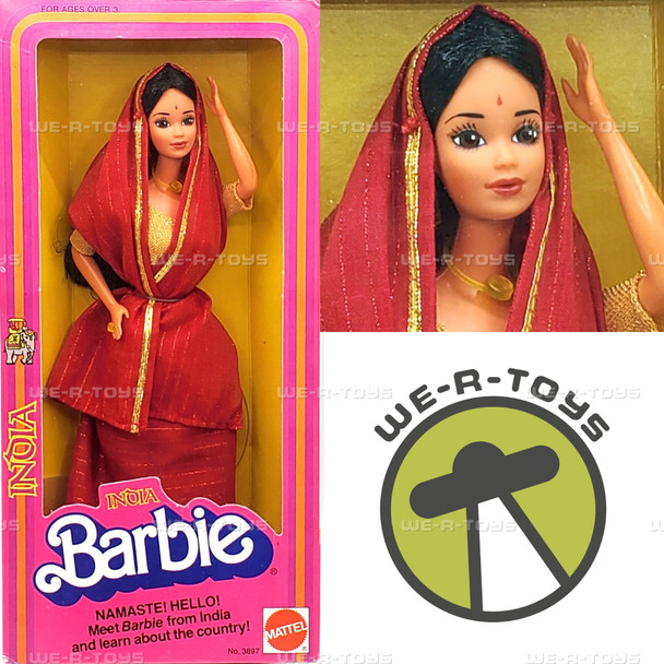 Barbie Dolls of the World Collection India Doll 1981 Mattel #3897 NRFB