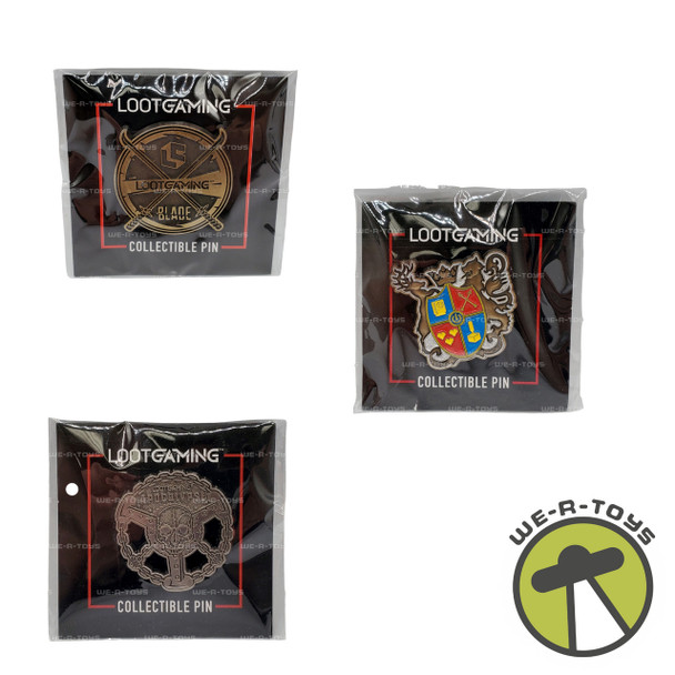 Loot Crate LootGaming Loot Crate Collectible Pins SET OF 3