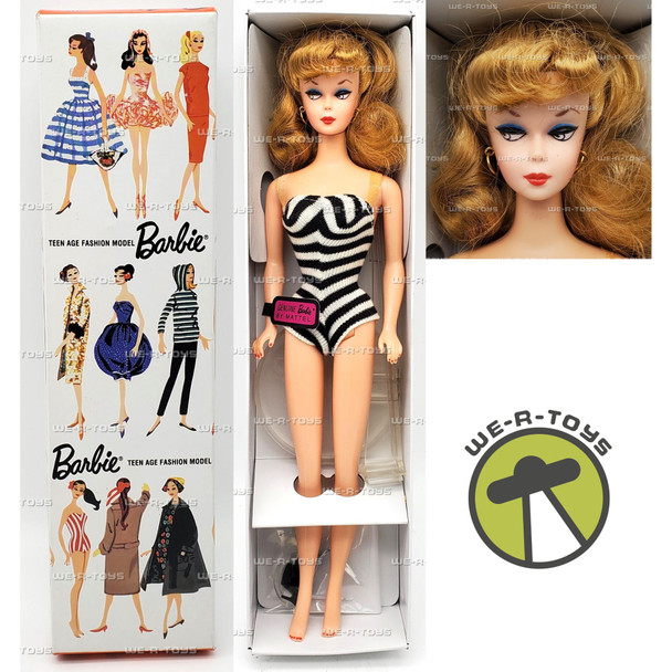 Barbie Teen Age Fashion Model With Pedestal Reproduction Doll Mattel 850 NRFB