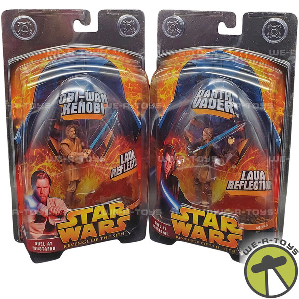 Star Wars Revenge of the Sith Obi-Wan & Darth Vader Lava Reflection 2005 NEW