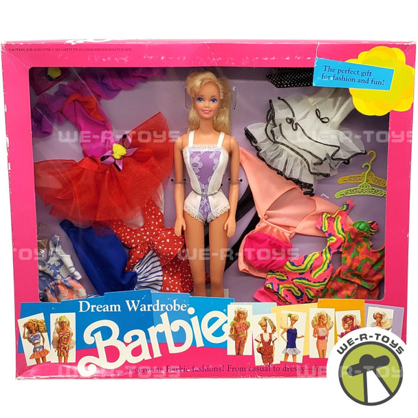 Barbie Dream Wardrobe Doll & Fashion Gift Set 1991 Mattel 3331