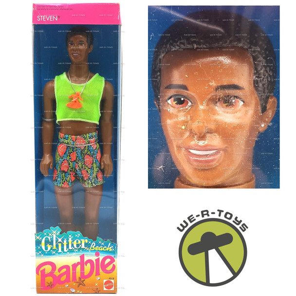 Barbie Glitter Beach Steven African American Doll 1992 Mattel #4918