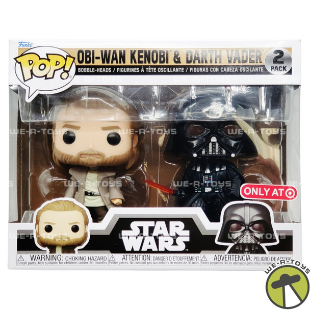 Star Wars Funko POP Star Wars Obi-Wan Kenobi & Darth Vader Bobble Head Vinyl Figures NEW