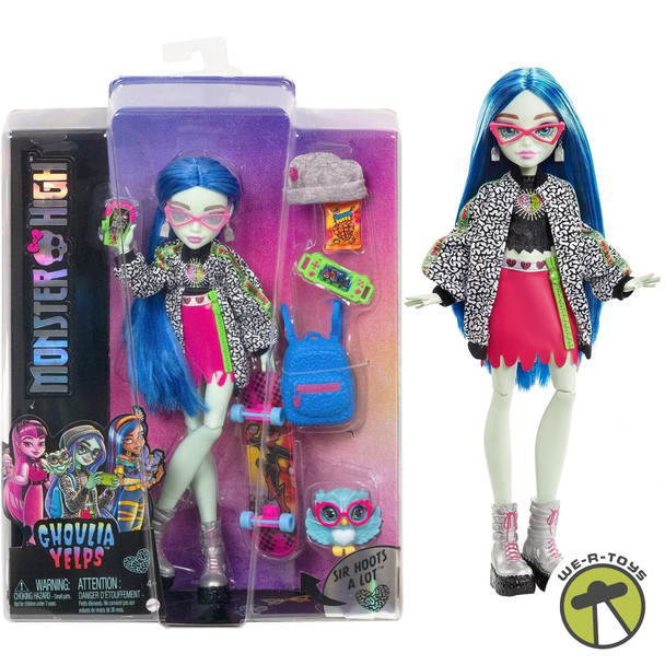 Monster High Ghoulia Yelps Doll With Pet And Accessories 2023 Mattel HHK58