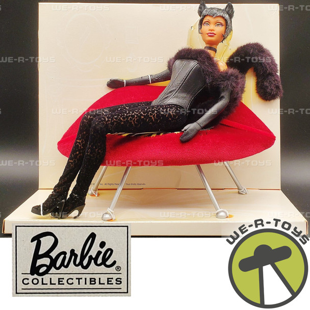 Barbie Lounge Kitties Panther Doll w/ Red Lips Chaise 2003 Mattel C3553 NEW