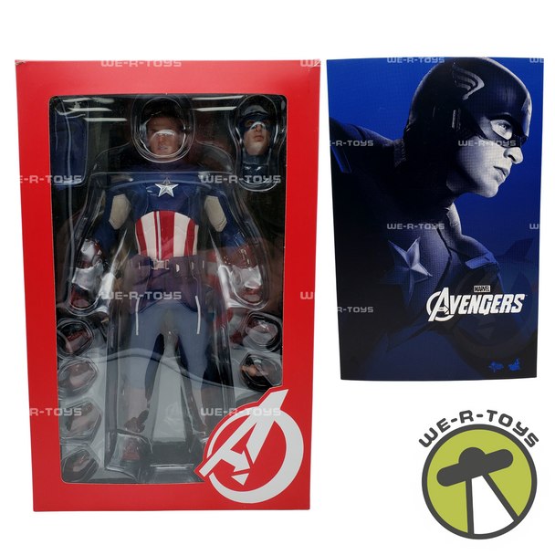 Marvel The Avengers Captain America Action Figure 2012 Hot Toys #MMS174 USED