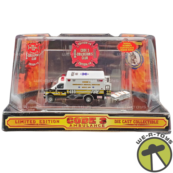 Code 3 Chief's Edition #4 Ford E-350 Ambulance Die Cast 1999 Code 3 12253 NRFP