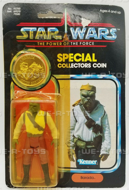 Star Wars 1984 Power Of The Force Last 17 Barada Figure 92 Back #93750 NRFP