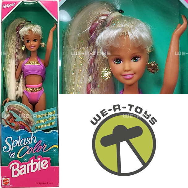 Splash 'n Color Skipper Doll Barbie 1996 Mattel 16171