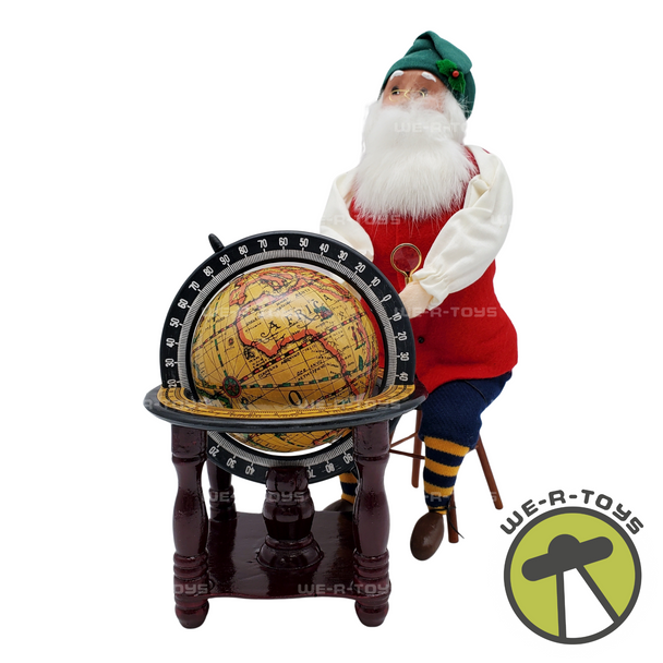 Byers' Choice Santa On Stool w/ Old World Globe 2006 USED