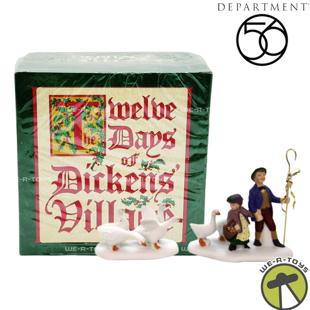 Dept 56 The 12 Days of Dickens Village Series VI Six Geese A-Laying #58386 NEW