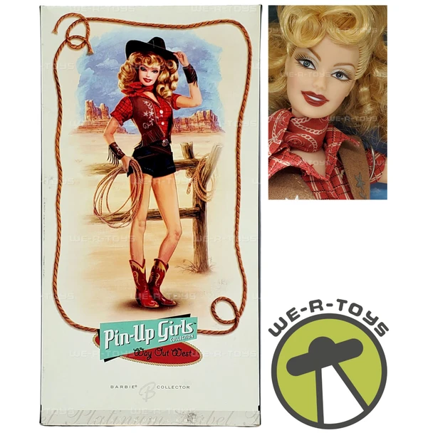 Pin-Up Girls Way Out West Barbie Doll 2005 Mattel K3162