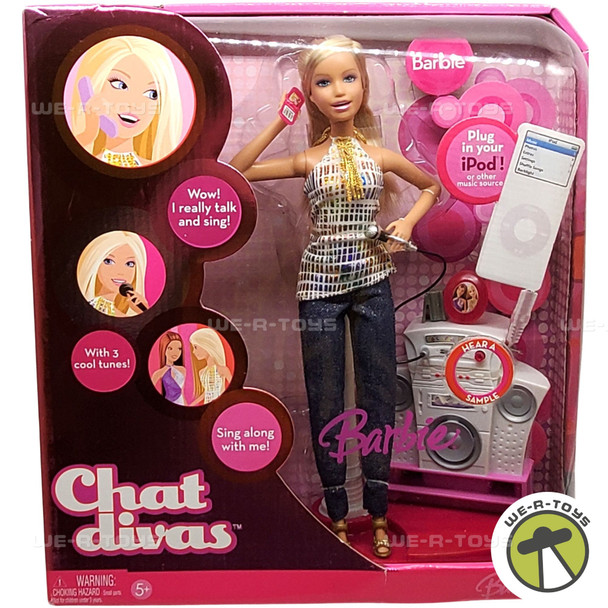 Barbie Chat Divas Doll & Playset 2006 Mattel K8397