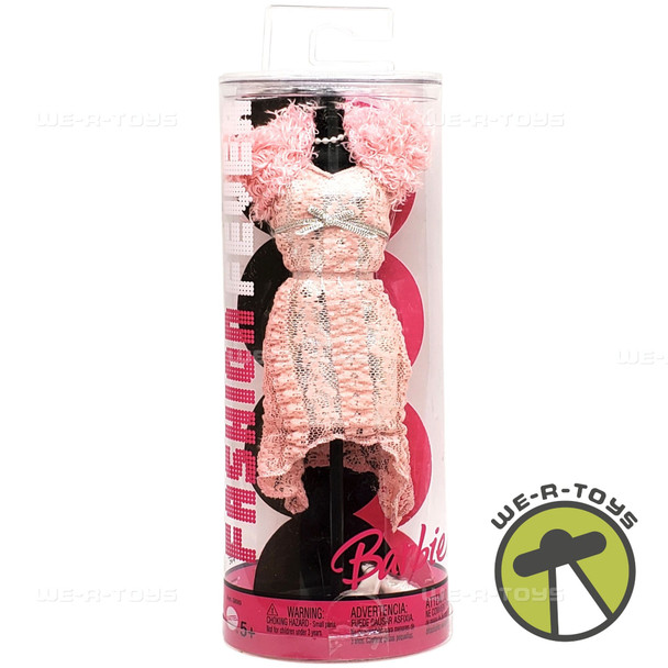 Barbie Fashion Fever Pink Club Dress with Silver Belt 2005 Mattel J1347