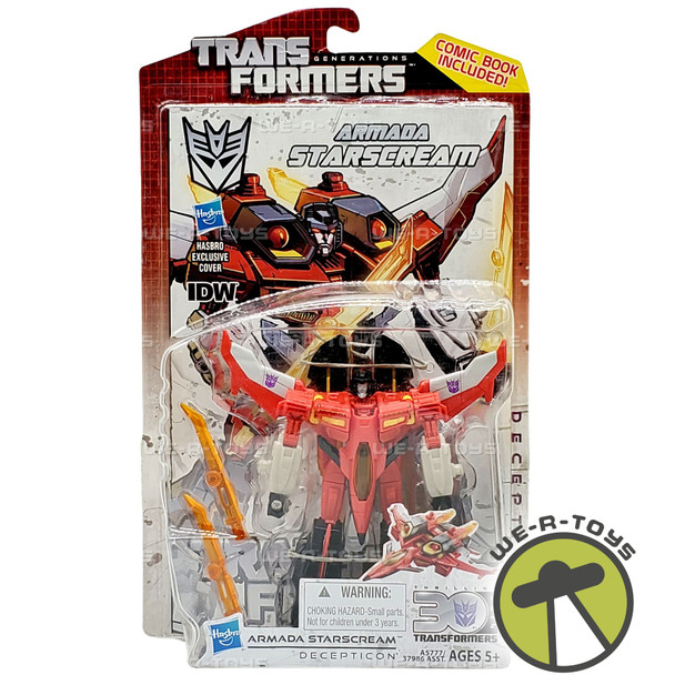 Transformers Generations Deluxe Starscream Action Figure and Comic Book 2013
